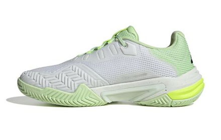 Мужские кроссовки теннисные Adidas Barricade 13 M - cloud white/semi green spark/core black