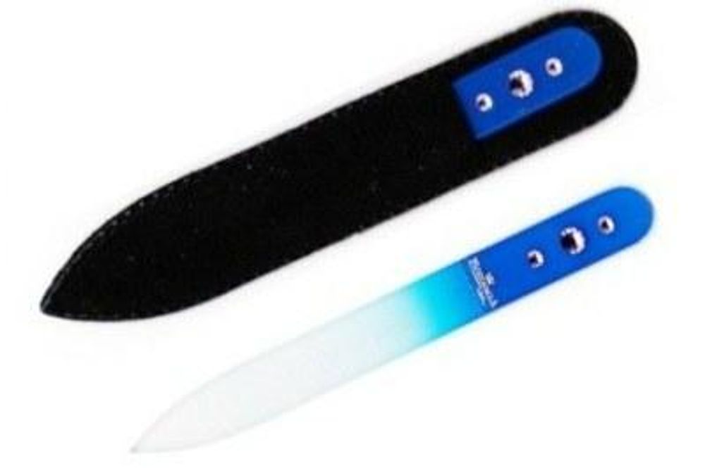 Bohemia Пилочка стеклянная в замшевом чехле