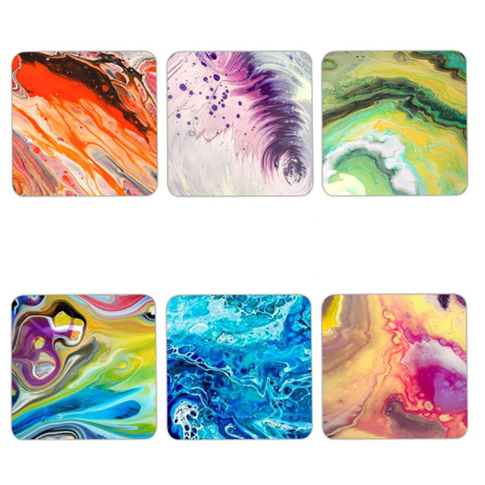 Абстрактная живопись в технике Fluid Art, набор для рисования