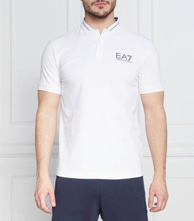 поло EA7 - белый(3RPF18 PJ04Z)
