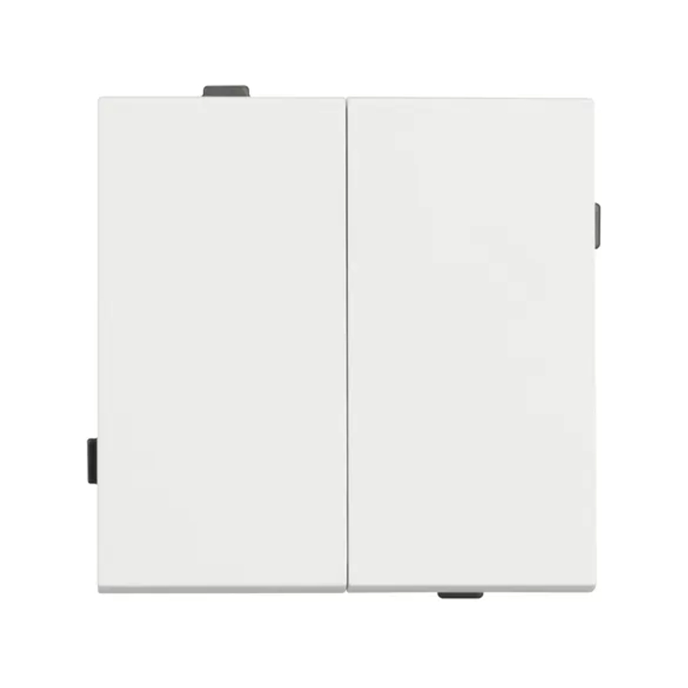 Механизм выключателя двухклавишный проходной SWT-TENDO-MKP2-SFPL-WH (230V, 10A) (Arlight, -) 054556