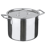 Котел 25л высокий d35см h30см, сварной, клепанные ручки "Общепит"