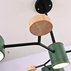 Люстра На Штанге Meade 4 Lamps Green By Imperiumloft