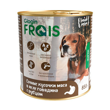 Frais Holistic Консервы для собак Говядиной и Рубцом в желе (М)