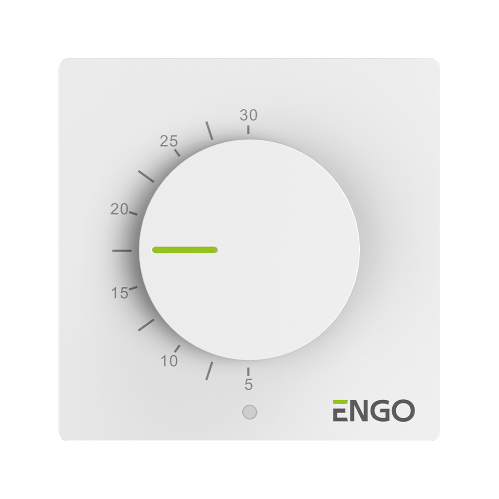 Термостат комнатный Simple механический, накладной, Engo