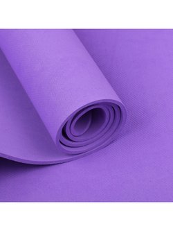 Коврик для фитнеса и йоги 61х173 см (фиолетовый цвет)