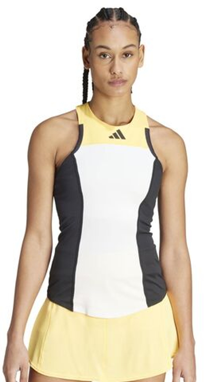Женский топ теннисный Adidas Heat.Rdy Pro Tank - white/orange/black