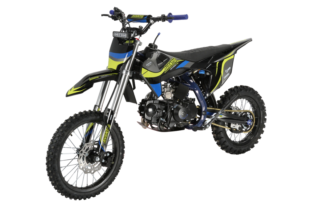 Питбайк Avantis H12-E Classic 17/14 черный/зеленый