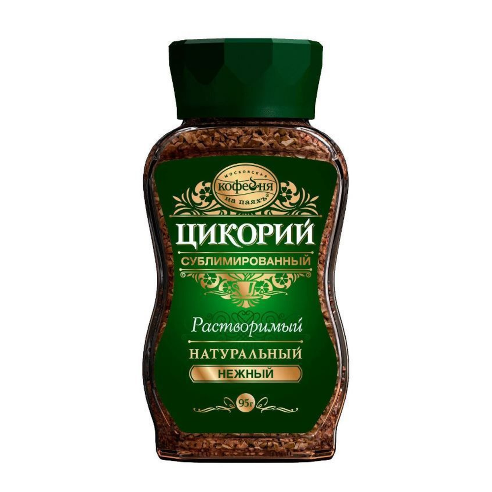 Цикорий растворимый Московская кофейня на Паяхь Нежный, 95 г, стеклянная банка