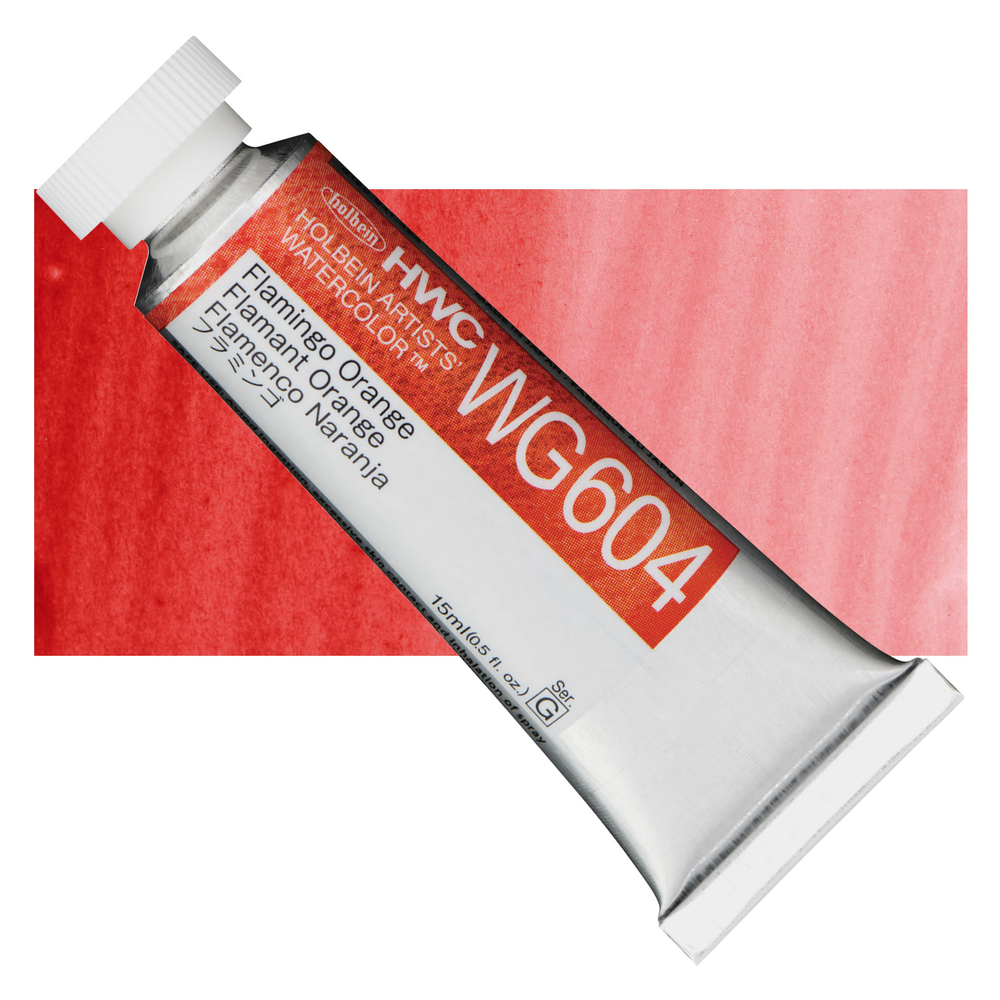 Акварель Holbein 15 мл. WG604 Flamingo Orange