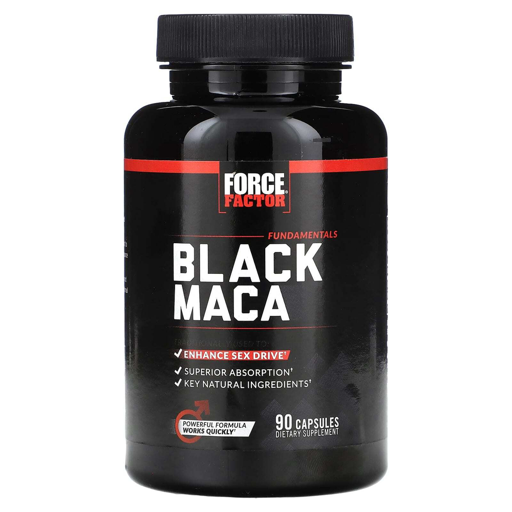 Force Factor, Fundamentals, чёрная мака, 90 капсул