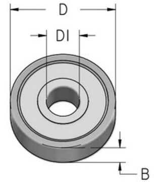 Подшипник для фрезы D28,6x8,5 посадка 15 WPW B285150C