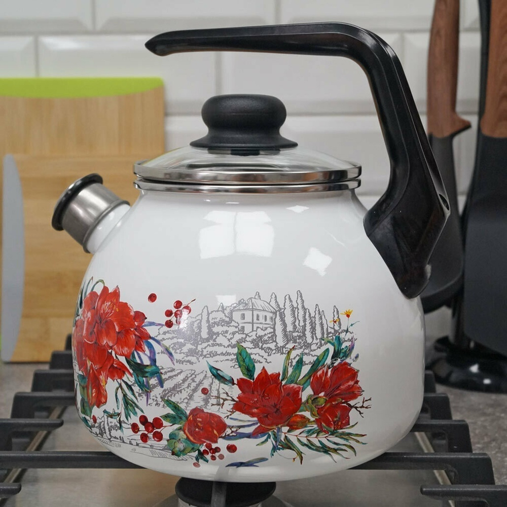 Чайник 3л со свистком "Амариллис"