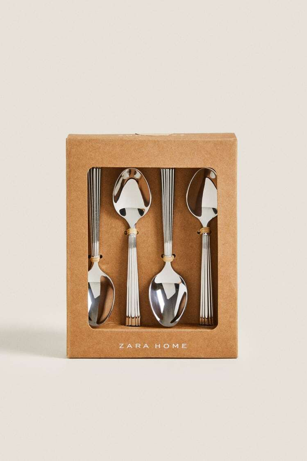 ZARA HOME НАБОР ЧАЙНЫХ ЛОЖЕК, СТАЛЬНОЙ