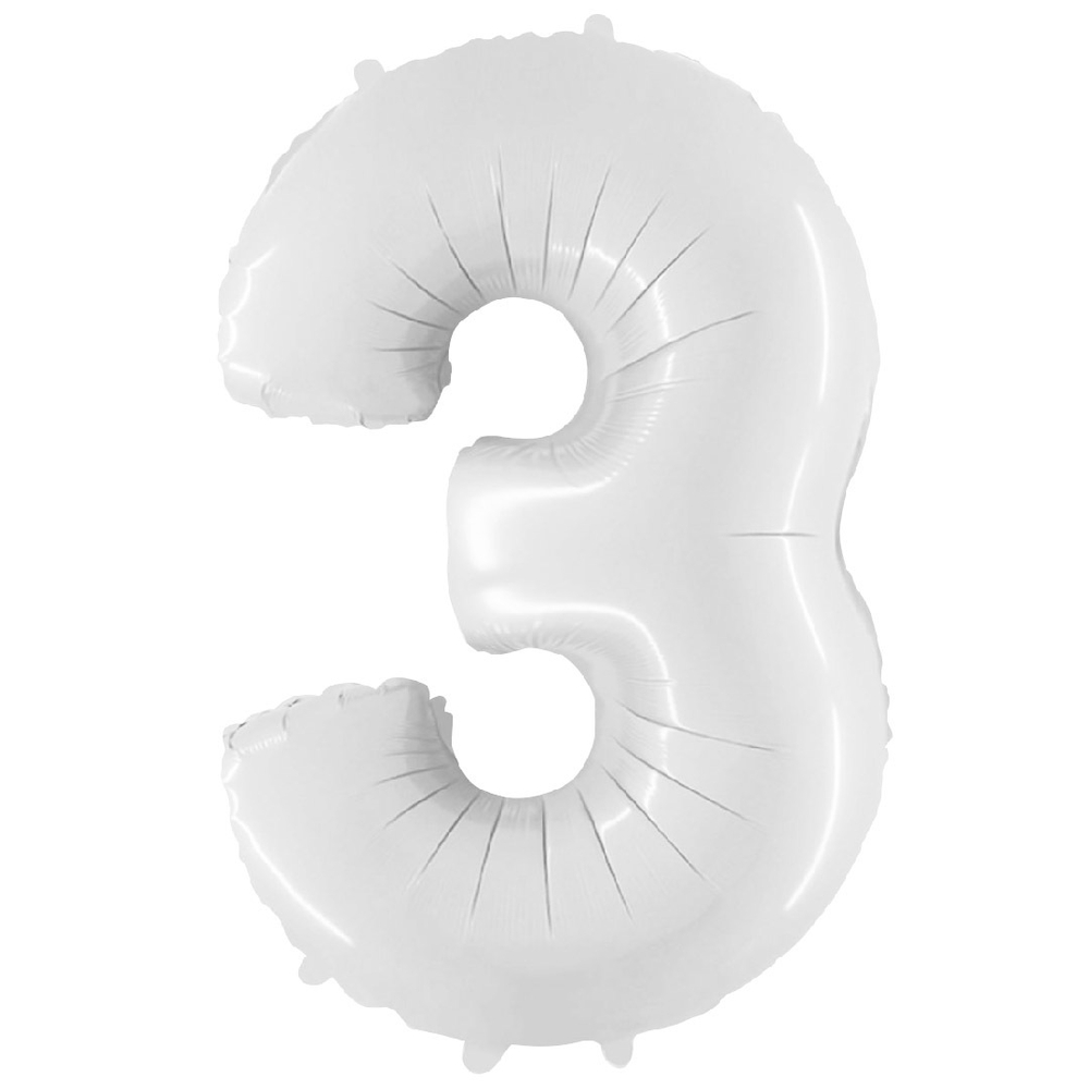 Шар Цифра Белая