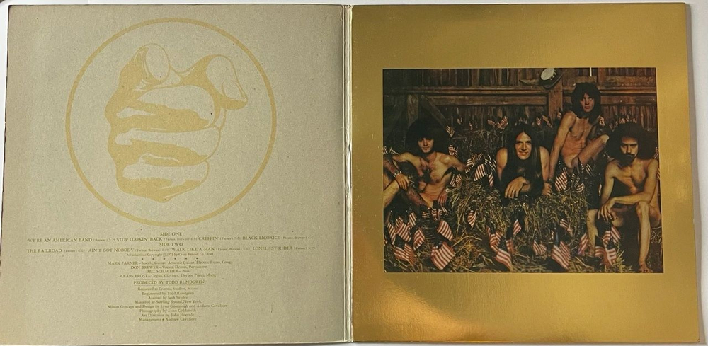 Винтажная виниловая пластинка LP Grand Funk Railroad We Are An American Band (Japan 1973) (No Obi)