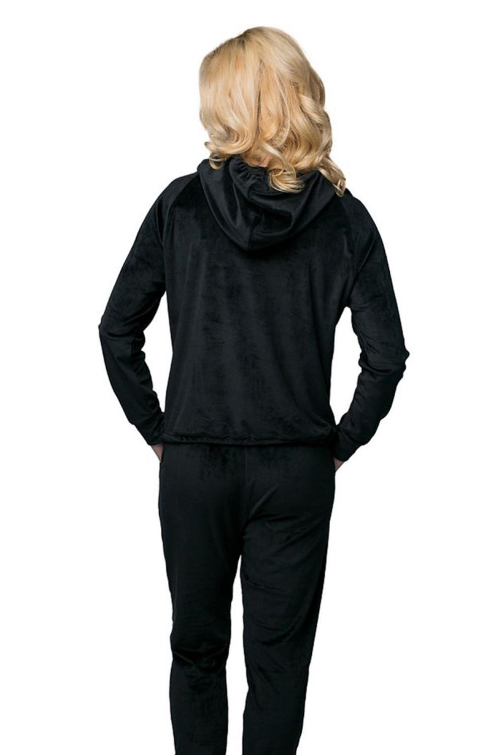 Спортивный костюм с аппликацией из пайеток (Размер: S) (Цвет: коричневый)