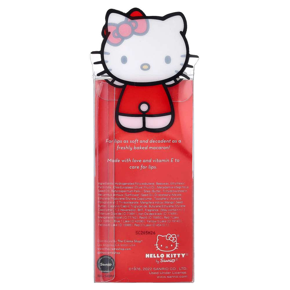 The Creme Shop, Hello Kitty®, бальзам для губ с макаронным вкусом, ягодное ассорти, 7,5 г (0,26 унции)