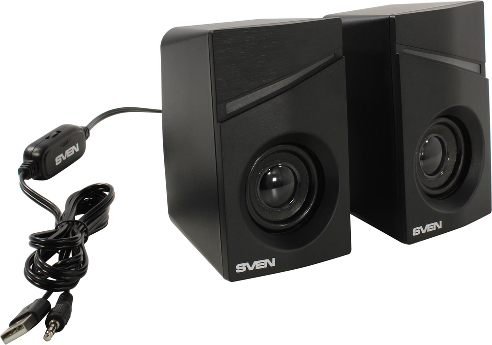 Колонки SVEN 305 Black (2x3W, питание  от  USB)