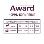 AWARD Консервы для взрослых собак паштет из утки с брусникой 200г