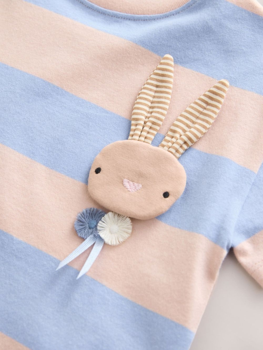 Футболка для девочки Next E44-983, Бежевый, Голубой