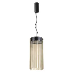 5047/10L L-VISION ODL24 000 черный/светл.янтарный/металл/стекло Подвес LED 10W 4000К 1237Лм PILLARI