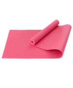 Коврик для йоги и фитнеса FM-101, PVC, 183x61x0,6 см, розовый