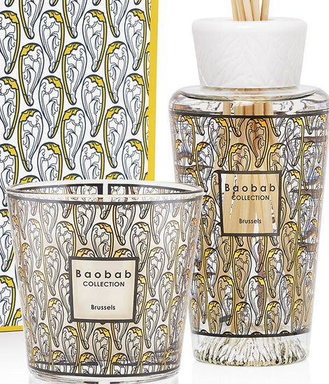 Brussels, набор аромадиффузор и свеча My first Baobab, Baobab Collection