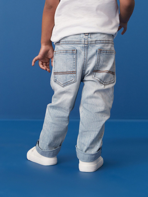 Джинсы стрейч для мальчика Next 193-525, Голубой