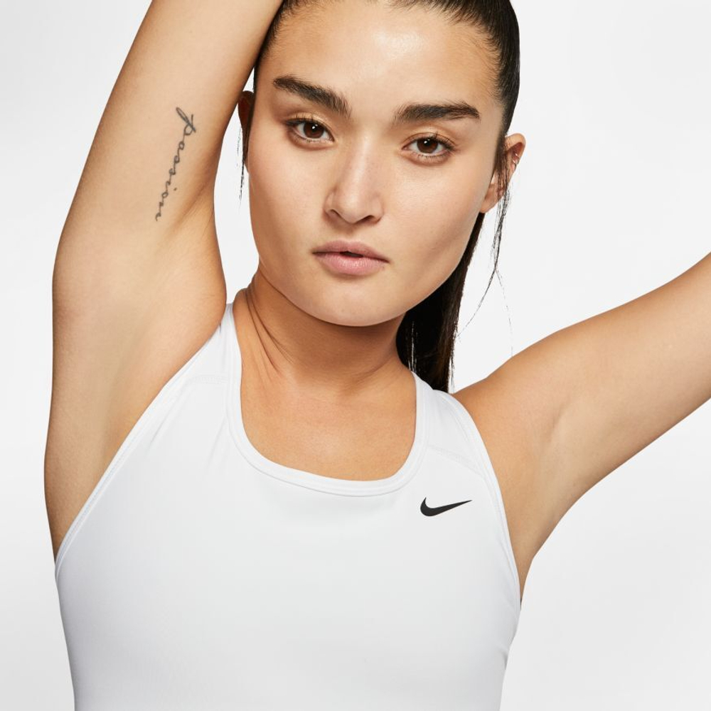 Теннисный бюстгальтер Nike Swoosh Bra Non Pad - white/black