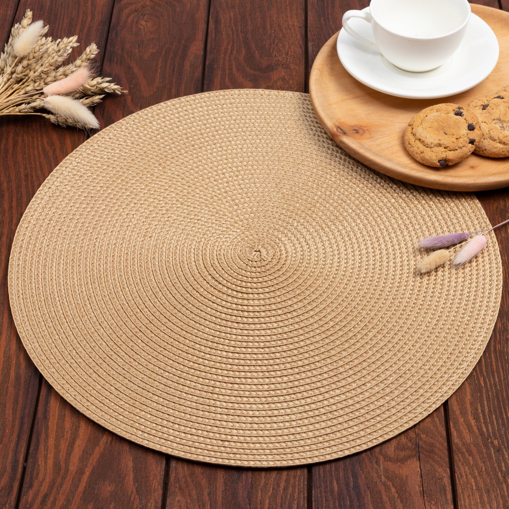 Салфетка сервировочная Классика д 38 см (золото)