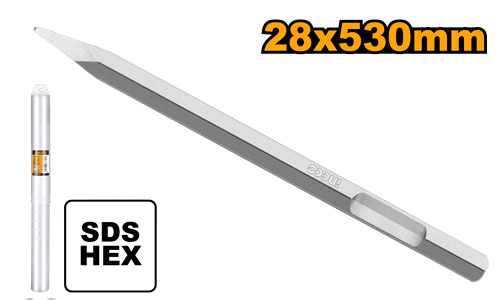 Зубило пикообразное Hex 28x530 мм