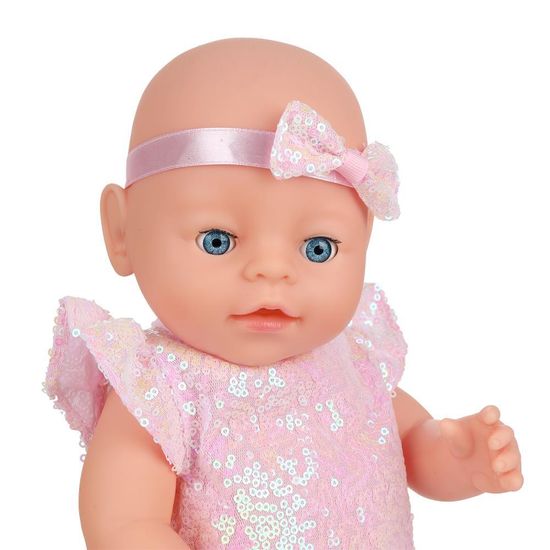 Пупс озвуч 40см, пьет, писает, закр. глазки, 4акс, 50 звуков КАРАПУЗ