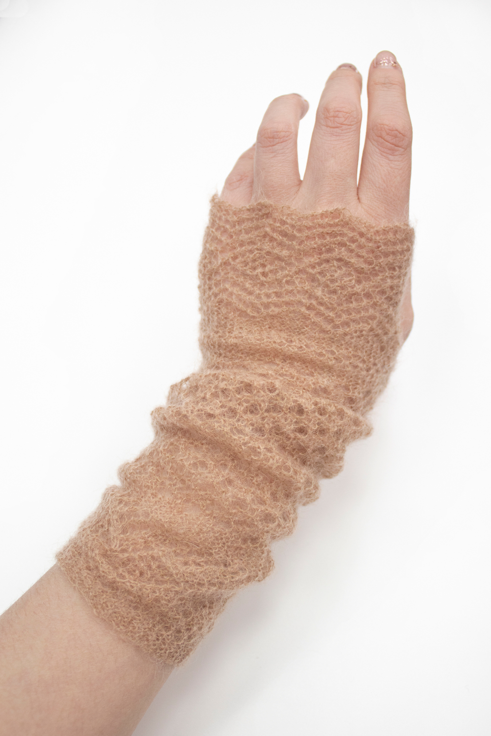 Митенки М203-08 бежевый