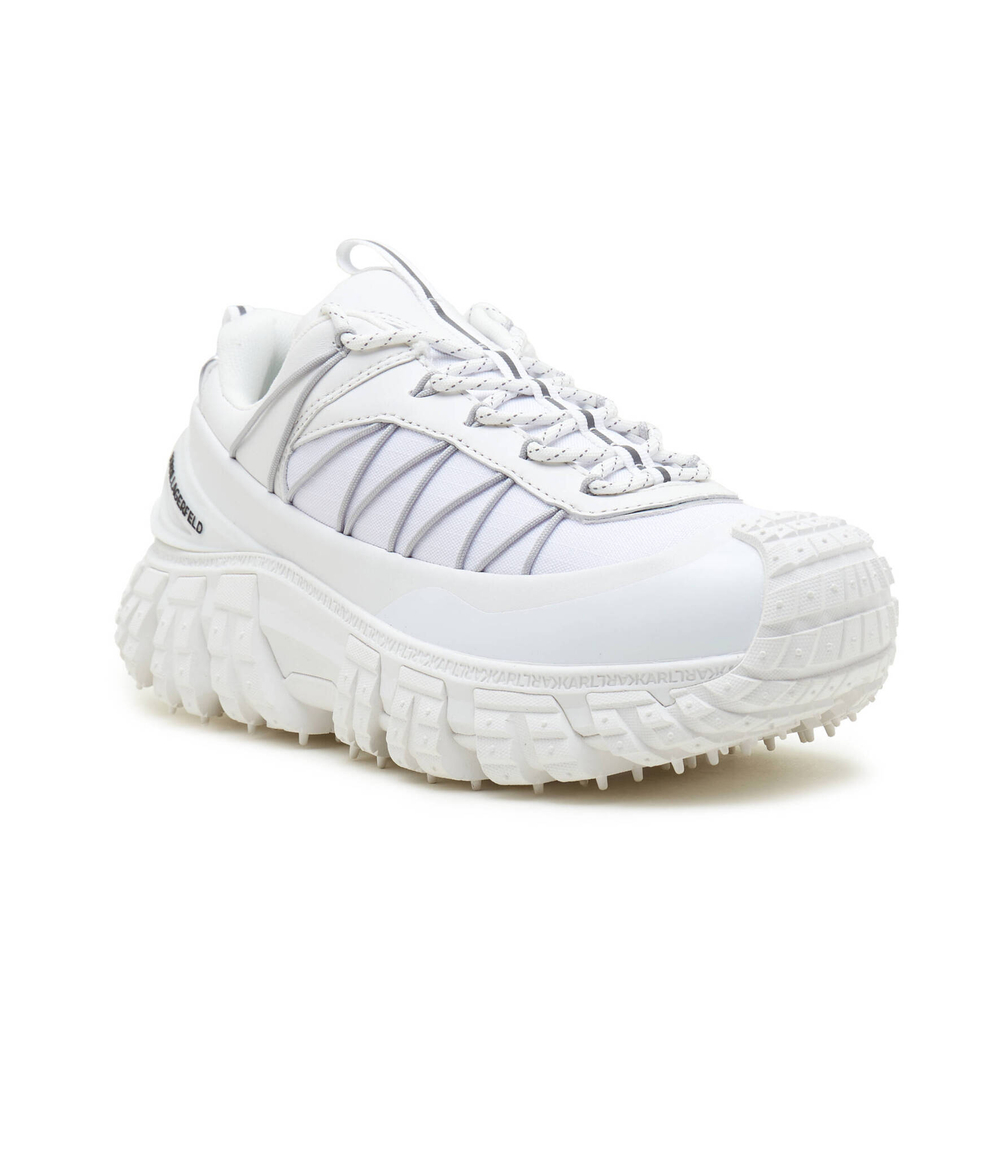 Кожаные кроссовки k/trail cross lace runner Karl Lagerfeld - белый(KL53723F)