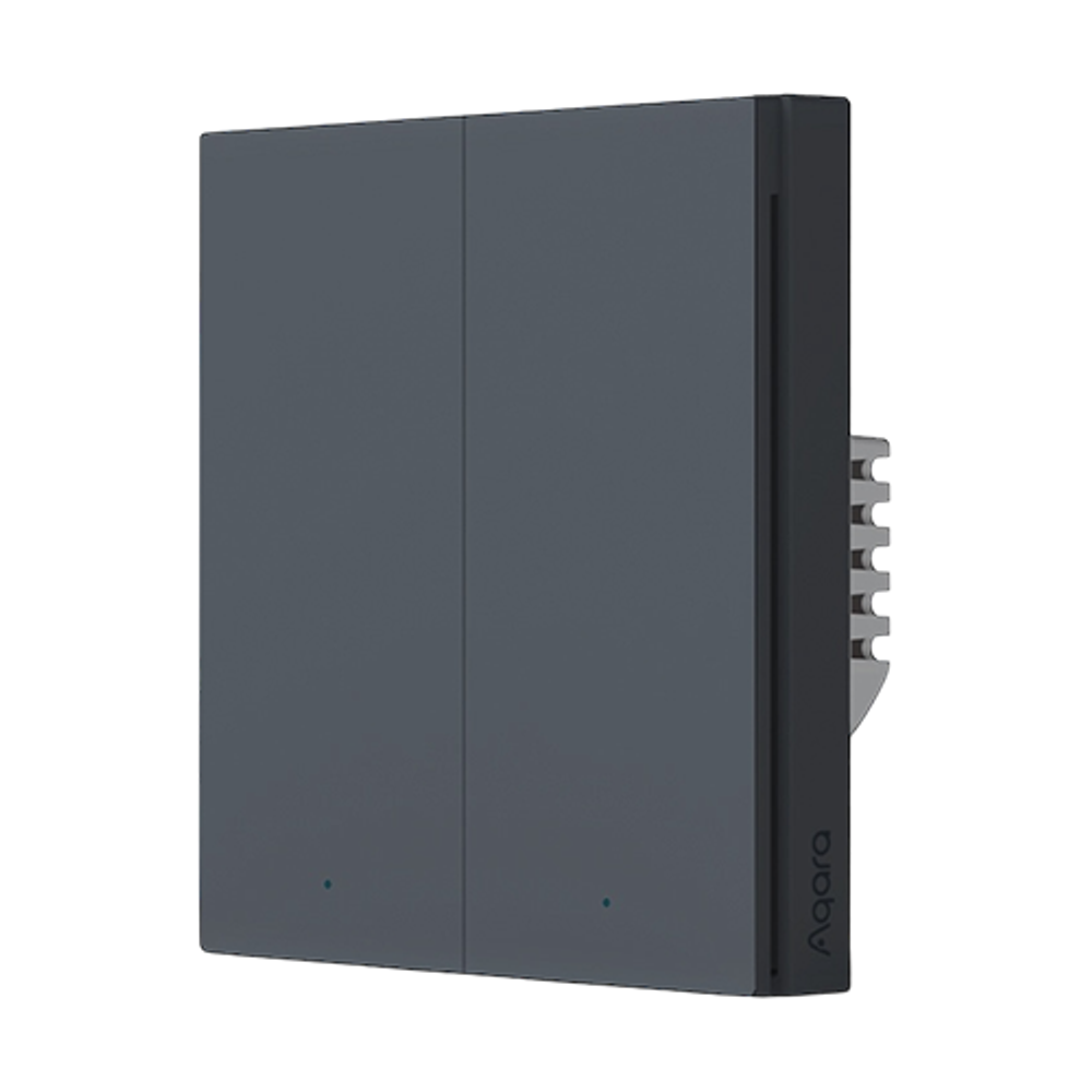 Умный настенный выключатель Aqara H1 (двухклавишный, без нейтрали) (версия Global)