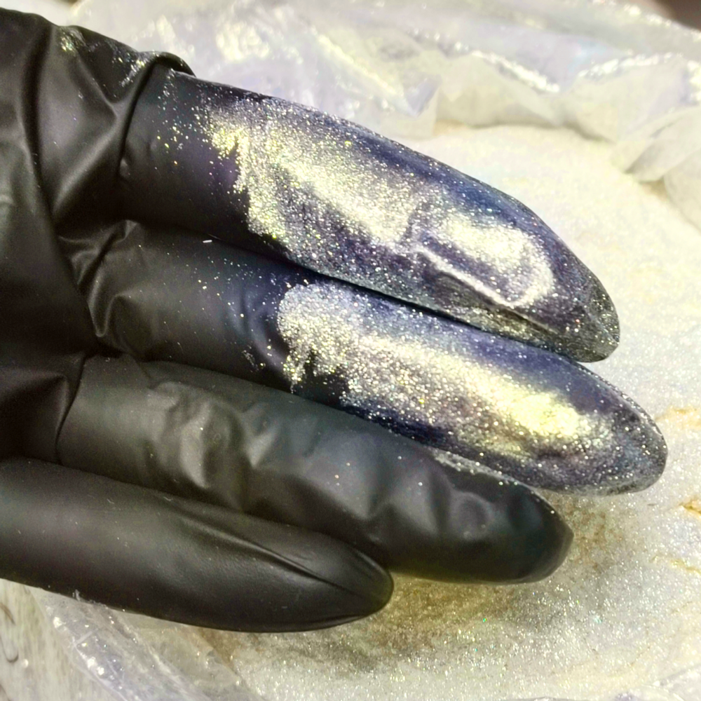 Набор пигментов "Цветной жемчуг №3 Premium" - мерцающий супер блеск до 250 мкм - 5 штук х 20мл. 8 грамм