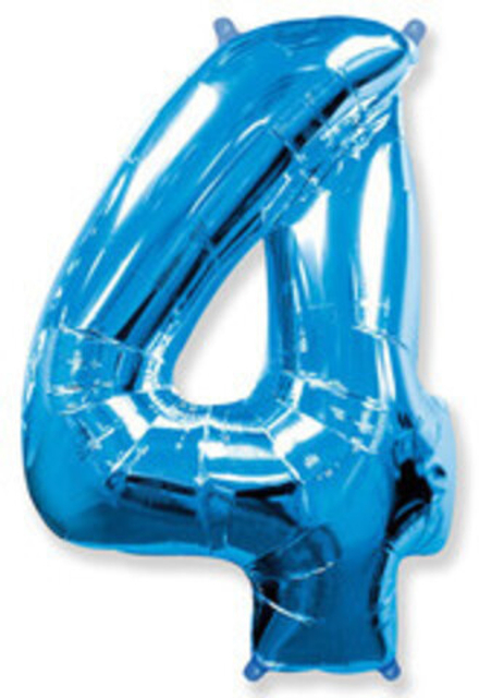 Ф ЦИФРА 4  40" Blue Синий