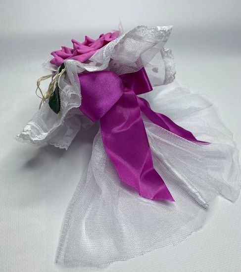 Свадебный букет из маков из орхидей