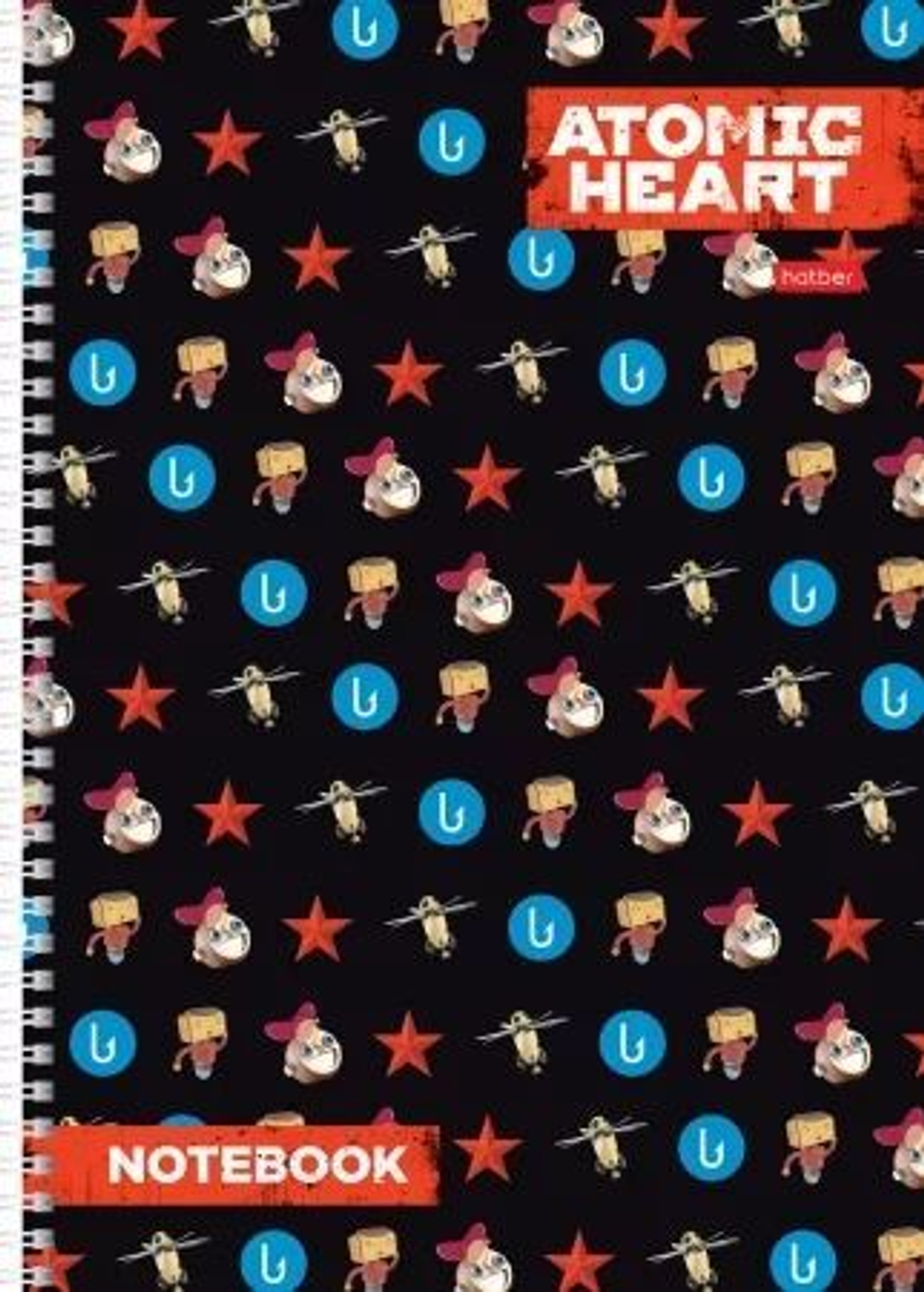 Тетрадь А4 80л кл. гребень Hatber "Atomic Heart"*