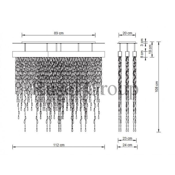 Потолочный светильник Swarovski CRYSTALLINE SCR435