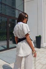 Костюм с рубашкой из вискозы