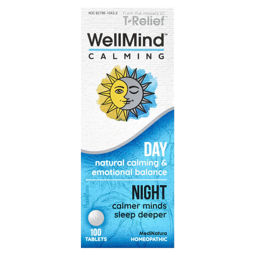 MediNatura, WellMind Calming Tablets, для снятия напряжения, 100 таблеток