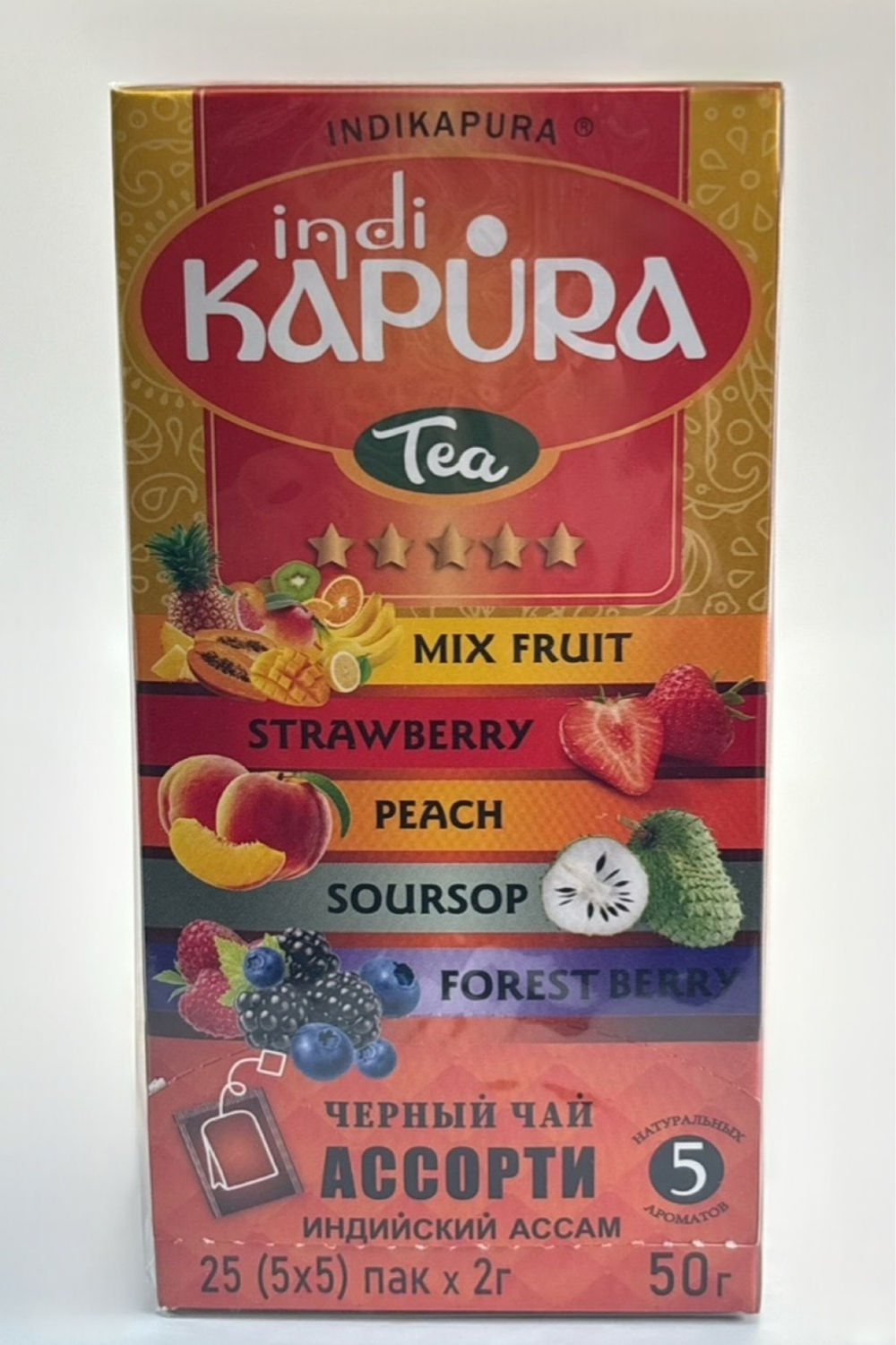 ЧАЙ KAPURA ЧЕРНЫЙ АССОРТИ 25ПАК/36
