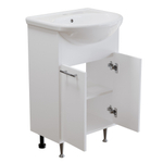 Тумба д/ванной "АлАн-55" белый 2 створки  под раковину Уют-55 (Rosa) (ЛДСП) (разбор)