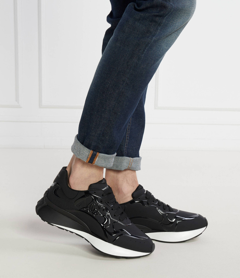 Кожаные кроссовки Alexander McQueen - черный(757720 WHYKH)