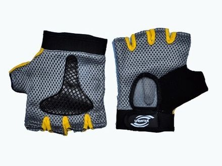 Перчатки велосипедные SPRINTER без пальцев размер М