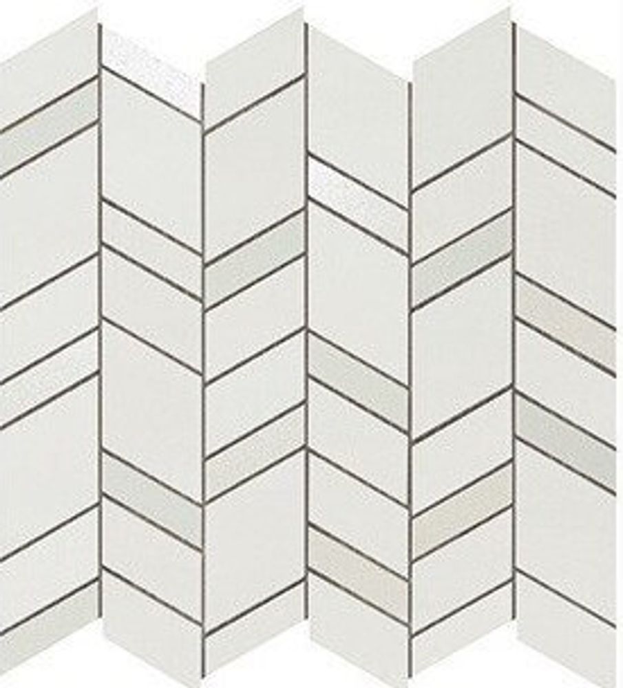 ATLAS CONCORDE MEK LIGHT MOSAICO CHEVRON WALL 30.5x30.5