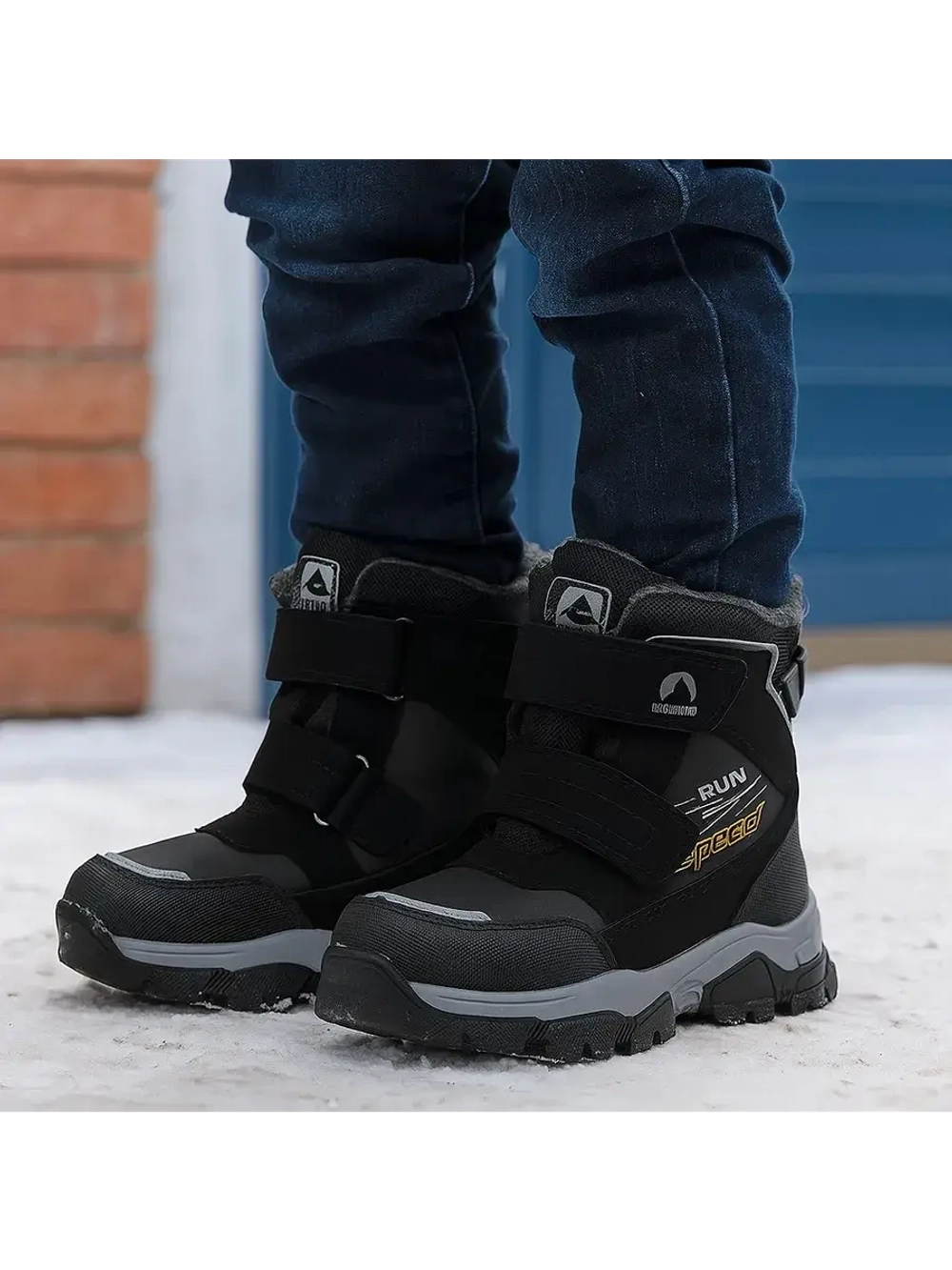 Детские Ботинки Зимние с анти скольжением