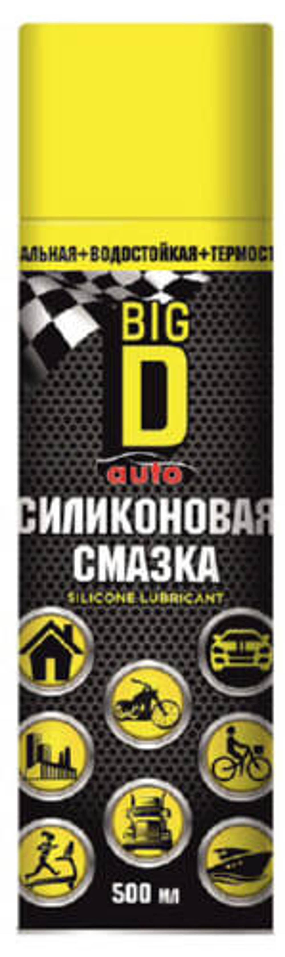 Средство для мото-велотехники Big D Силиконовая смазка 500 мл.